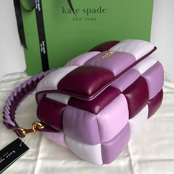 🚫SOLD ON MERCARI🚫 Kate Spade Boxxy Lambskin Leather Crossbody Bag in Purple - Picture 13 of 17
